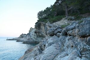 Travel in Turkey Aegean sea and rocks lagoon landscape nature